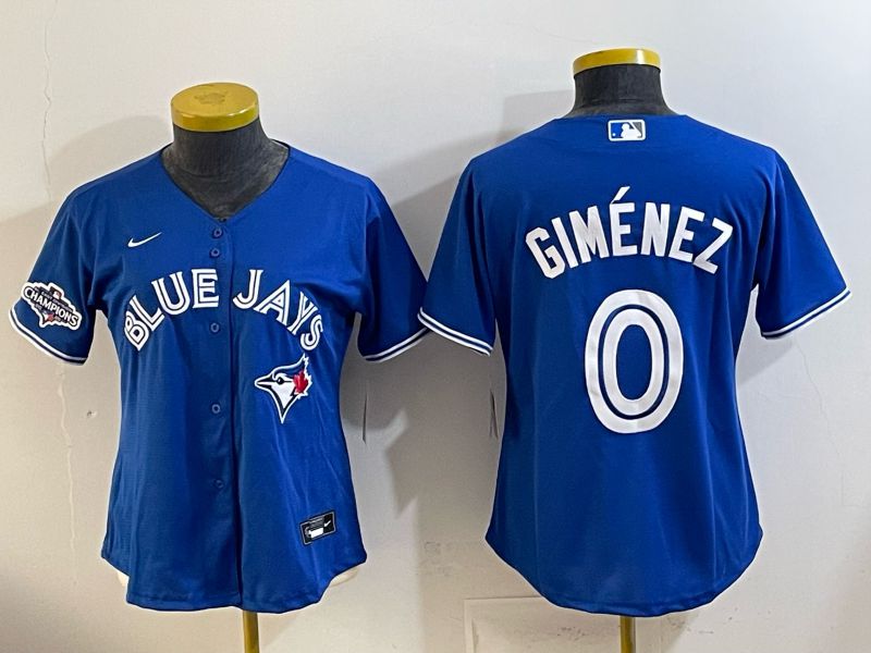 Youth 2026 Toronto Blue Jays #0 Gimenez Blue Game Nike MLB Jersey style 004